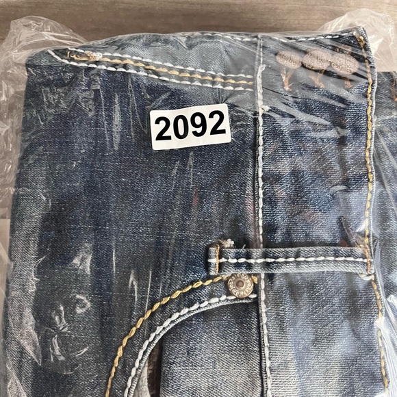 Reign Distressed Capri Jeans Pants Womens 22W Plus Stretch Cute Summer Blue 2092 - Picture 9 of 9